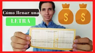 ¿Cómo llenar una LETRA DE CAMBIO? FÁCIL 2025. 🤑🤑