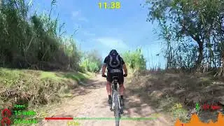 44 minute Sunshine Indoor Cycling Fat Burning Workout Spain Garmin 4K Video