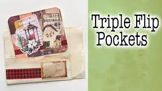 Triple Pocket Page Flips using Index Cards