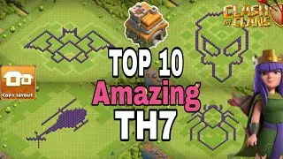 TOP 10 TOWNHALL 7 FUNNY BASE WITH LINK ~ BEST TH7 TROLL-WAR BASE WITH LINK ! 2024