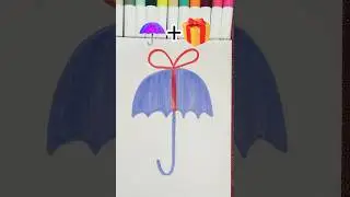 Satisfying art☂️🎁 #drawing #hobbysoul #art #satisfyling #trending #minisatisfying #painting #top