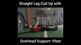 Straight Leg Curl with Overhead Support- Plate