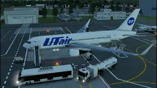 X-Plane 12 Flight Factor Boeing 767 Летим в обновленный сценарий Калининграда.