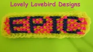 Rainbow Loom Alpha Loom Epic Charm Name Bracelet. Part 1.