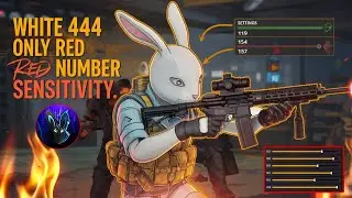 WHITE 444 ONLY RED NUMBER SENSITIVITY 💀 WHITE 444 MOBILE SENSITIVITY || SENSITIVITY SETTINGS 🔥