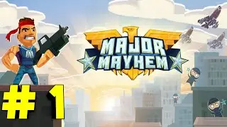 Major Mayhem Gameplay Part 1 - Classic Mode - Tropics World - Mission 1- 5