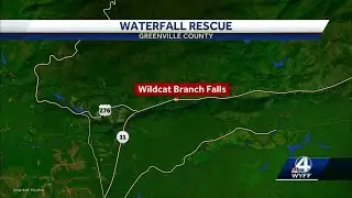 Wildcat Branch Falls Waterfall rescue