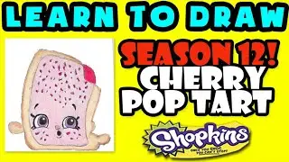 How To Draw Shopkins SEASON 12: Cherry Pop Tart, Step By Step Season 12 Shopkins Drawing