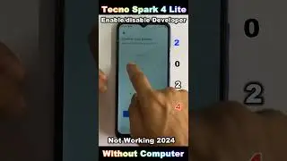 Tecno Spark 4 Lite Oem Unlocking Enable / Developer Show 🔥 How to on Developer Option in Tecno Spark
