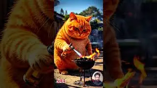 Giant Greedy Cat #cartoon #viralvideo #ytshorts #cats #commedy