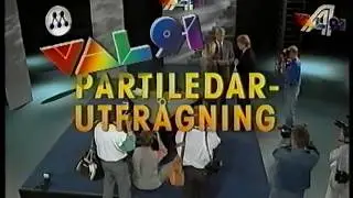 Partiledarutfrågning 1991 Val -91 Carl Bildt, blivande statsminister, 2 sept 1991 (sound+)
