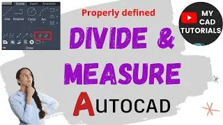 How to use Divide and Measure command in AutoCAD 2025 | CAD Divide and measure command  tutorial
