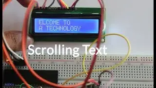 LCD display interfacing with PIC microcontroller(scrolling text)
