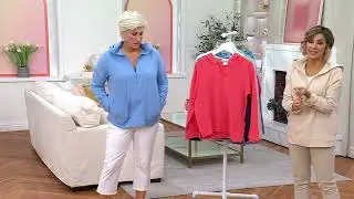 Belle Beach by Kim Gravel Beach Club 100% Cotton Gauze Half Zip Hoodie on QVC