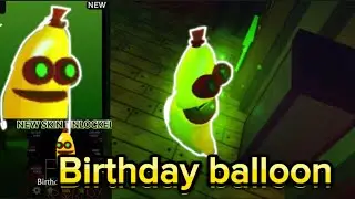 **NEW** Birthday balloon Banana skin 🥳 Code at end of video | Roblox banana eats part 13