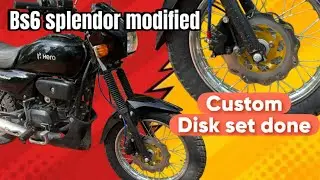 RX King disk set in splendor | splendor modified kerala | hero Honda splendor | Kerala splendor 