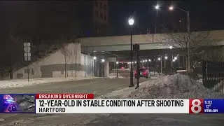 12-year-old boy stable after being shot in Hartford