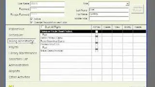 SETUP: User File Maintenance