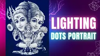 Portrait Art Illuminated by Thousands of Lighting Dots