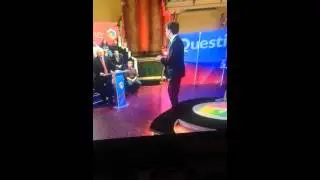 Ed Milliband falls over on question time!