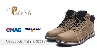 UnBoxing Men's boots Mat star 23615