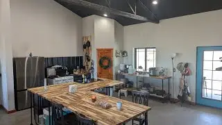 Upgraded our Kitchen Island and our Kitchen Table at our Off-grid house! #offgrid #homestead 