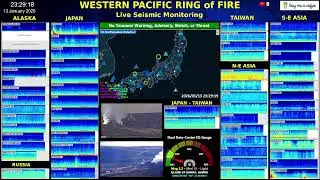The Pacific Ring of Fire &ndash; Live Seismic Monitoring