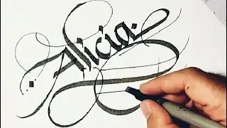 BEST ODDLY SATISFYING CALLIGRAPHY COMPILATION - Most Amazing Lettering Calligraphy Drawing