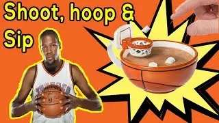 Basketball Mug | Unique Coffee Mug with a Basketball Hoop