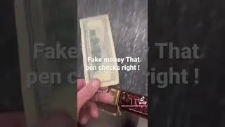 Thieves are printing fake money that checks right !