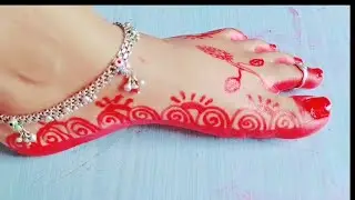 pair rangne ka simple design || simple alta design || best mahavar design ||