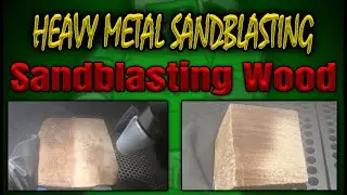 Sandblasting Wood with Sodium Bicarbonate, Corn Cob and Crushed Glass