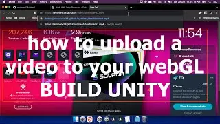 how to upload video in webgl unity 2022