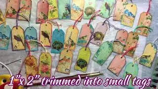 Tiny Tag Ephemera for Junk journaling