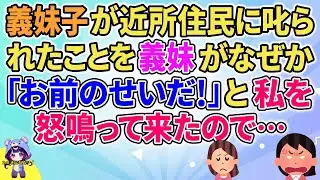 【2ch】【短編5本】義妹子が近隣住民に怒られたことを義妹がなぜか「私のせいだ！」と私を怒って来たので…【ゆっくりまとめ】