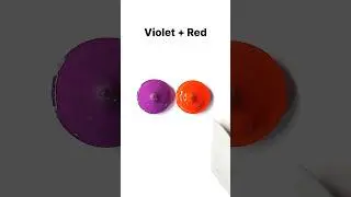 Violet + Red =? (Part-3) #colormixing #satisfying #art #colors #asmr #shorts #ytshorts