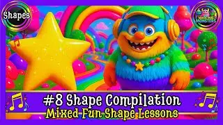#8 Shape Compilation | Learning Through Focused Practice | Magic Mini Monsters #magicminimonsters