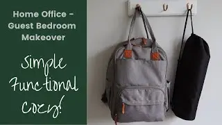 Simple, functional and cozy Home Office / Guest Bedroom Makeover
