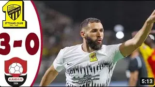 Benzemma Kante Assist Al-Raed vs Al-Ittihad 0 - 3 |Highlights Goals 2023 720p|