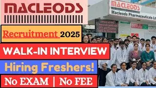 Macleods Pharma Recruitment 2026 | Macleods Pharma Job Vacancy 2026 | Pharma Job Vacancy 2026 #jobs