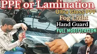 |Paint Protection Film or Lamination kya sahi|full Modification vlog|Meteor Supernova Black edition🖤