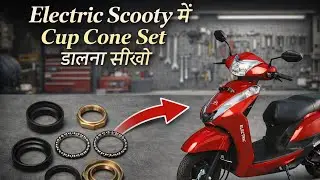 Learn to install cup cone set in electric scooter 🛵✅ Electric Scooty Cup Con Set Repair 🛵💯🛒
