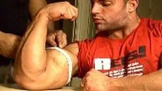 Bodybuilding - Chris Jalali biceps measure