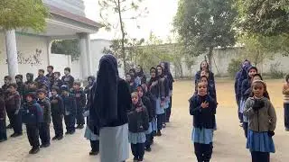 Morning assembly | Oxford kids teaching school | intelligent students | national anthem of Pakistan 