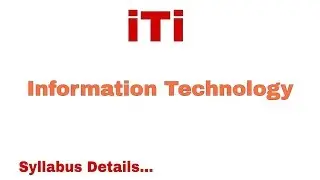 information technology iti trade syllabus