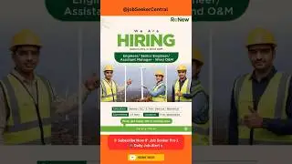 Pune Engineers Alert | Renew Power Wind O&M Jobs 2025 | Diploma, B.E. /B.Tech Eligible | Apply Fast