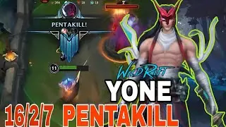 WILDRIFT | YONE PENTAKILL BARON LANE FULL GAMEPLAY💯