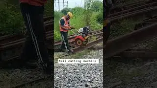 rail cutting machine #railway #construction #automobile #reels #train #nature