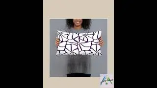 Throw Pillow - Purple and White Flowers Island Vibes