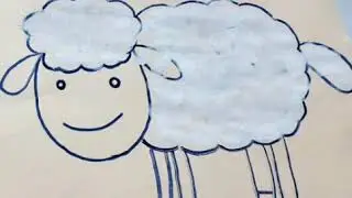 Finger painting- Sheep
